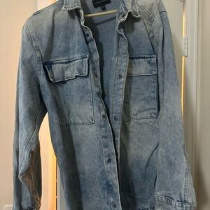 No Boundaries Light Blue Denim Shirt